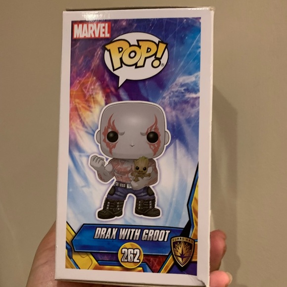 NIB Marvel Guardians of the Galaxy Vol. 2 Drax w/ Groot Exclusive Funko Pop 262